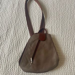 Leather backpack